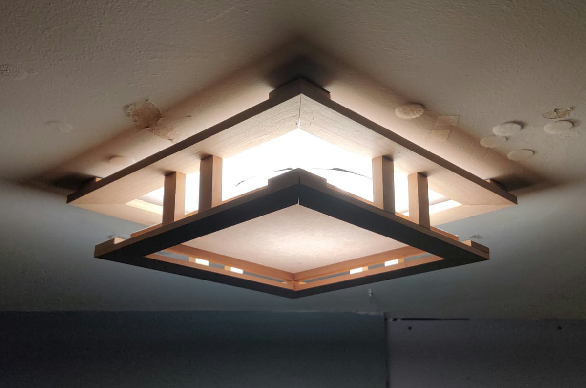 The Pawn - 14” x 14” Cherry Recessed Light Cover