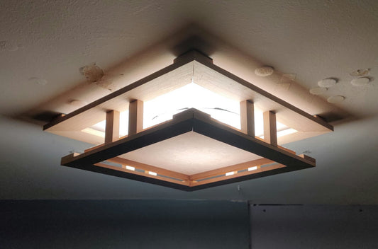 The Pawn - 14” x 14” Cherry Recessed Light Cover