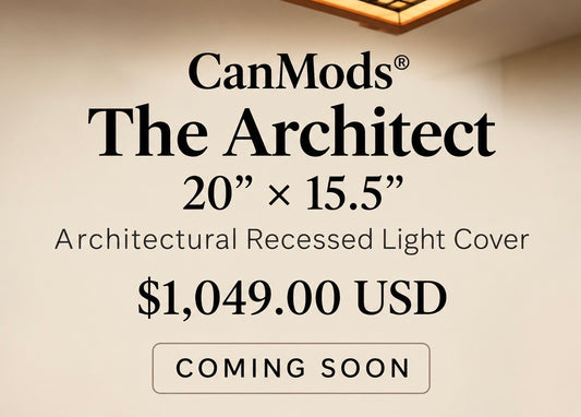 CanMods® The Architect — 20” × 15.5” Architectural Recessed Light Cover